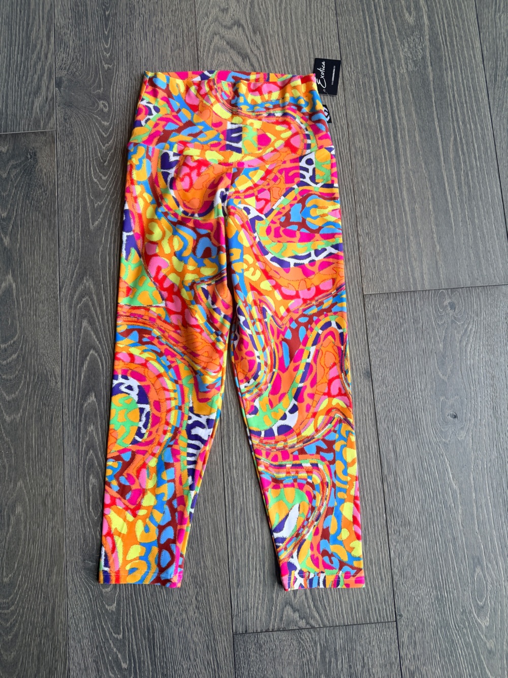 Exotica Too Fast Too Fabulous Performance High Waisted Capri Cropped Leggings